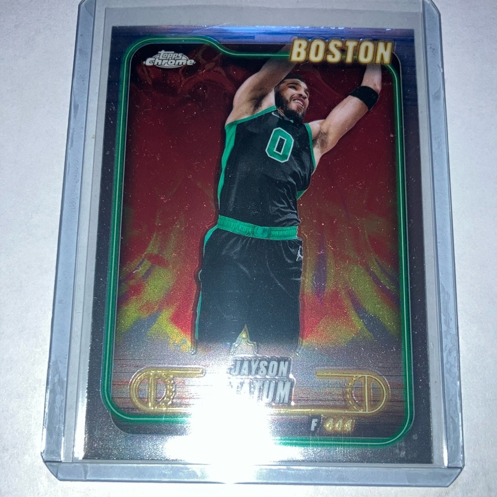 2025  Topps Chrome Jayson Tatum Boston Celtics Basketball Card NM+